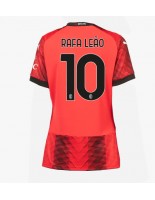 AC Milan Rafael Leao #10 Domácí Dres pro Dámské 2023-24 Krátký Rukáv